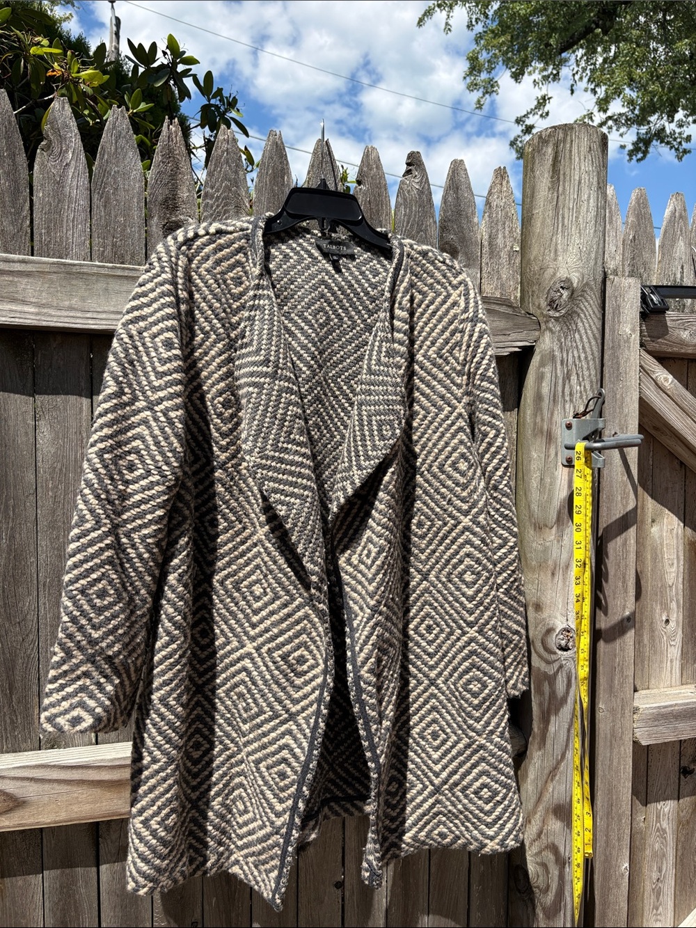 Talbots XL wool blend open sweater!